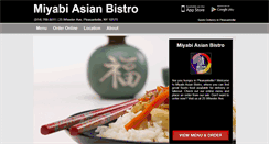 Desktop Screenshot of miyabiasianbistro.com